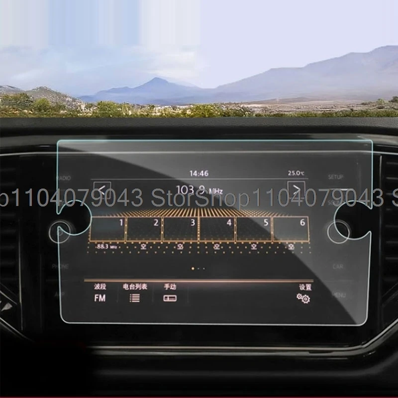 

Защитная пленка из закаленного стекла для Volkswagen VW T-ROC T ROC 2018-2023 TROC, автомобильный навигационный дисплей, экран против царапин