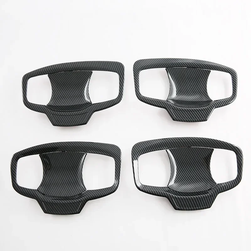 Для Mitsubishi Triton L200 2023 2024 АБС-пластик карбоновая дверная ручка чаша крышка накладка