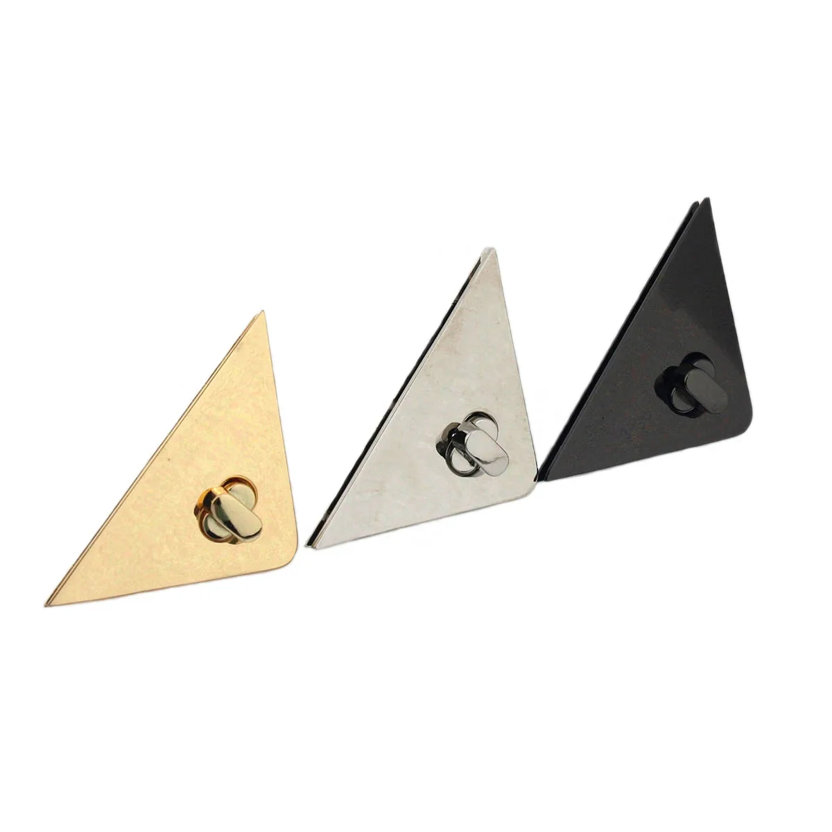 

1pcs Metal Triangle Turn Lock Fashion Switch Lock For DIY Handbag Bag Purse Luggage Hardware Closure Bag Parts Accessories