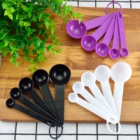 5 pcs kitchen measuring spoon creative baking cooking silicone measuring tool ladle with scale kitchen measuring spoons tools