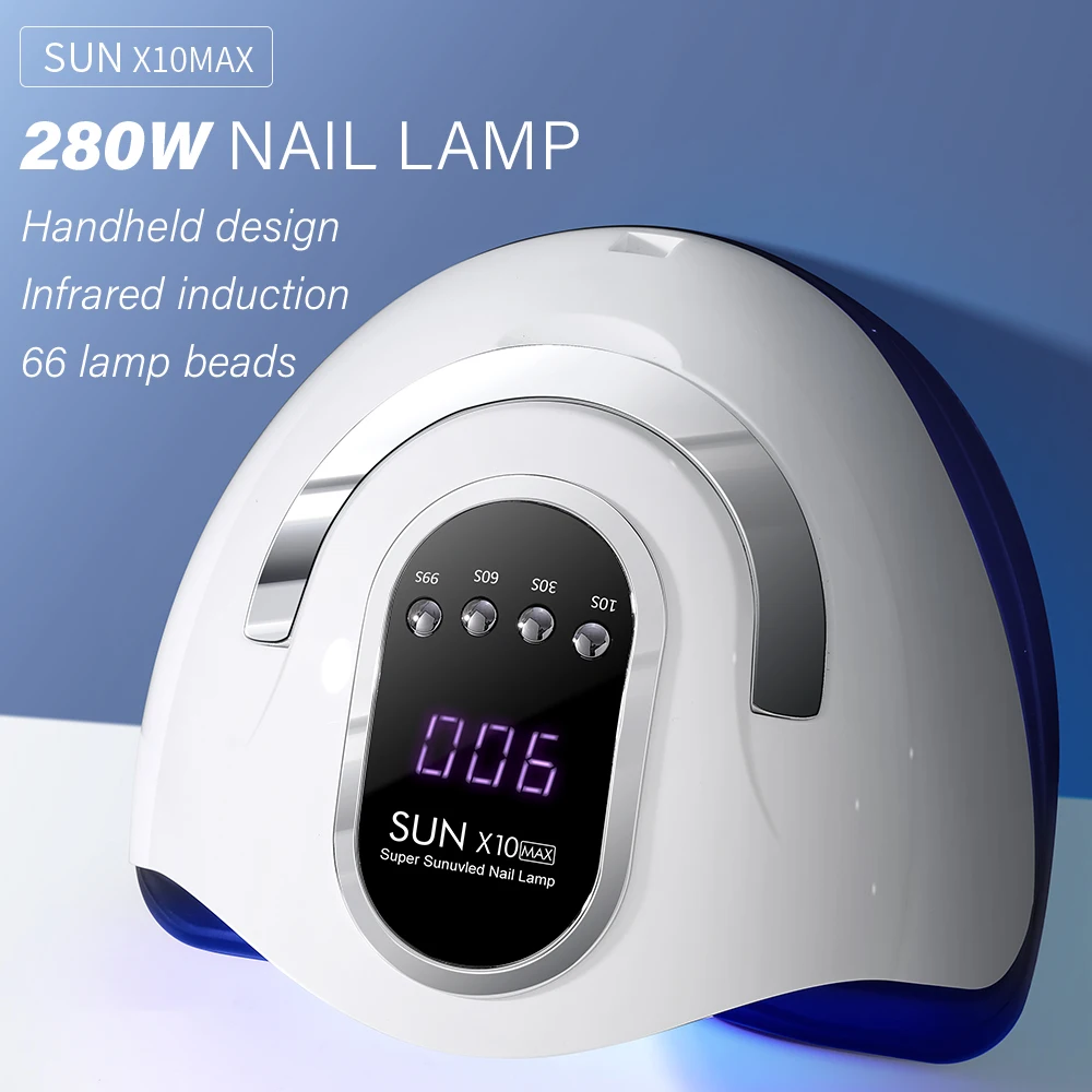 

LULAA Professional 66 UV LEDs Nail Polish Dryer Lamp LED Screen Nail Phototherapy Machine Manicure Tool Salon Equipment