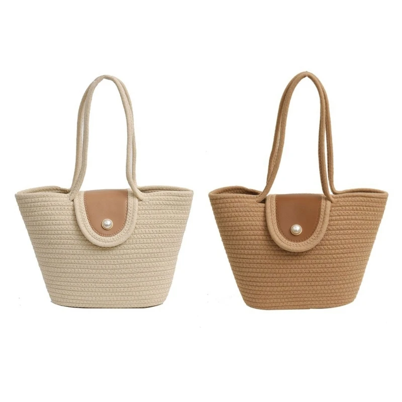 

Shopping Shoulder Bag Large Capacity Woven Tote Bag for Women Girl Lady Purse Fashion Casual Bags Beach Bag Handbag