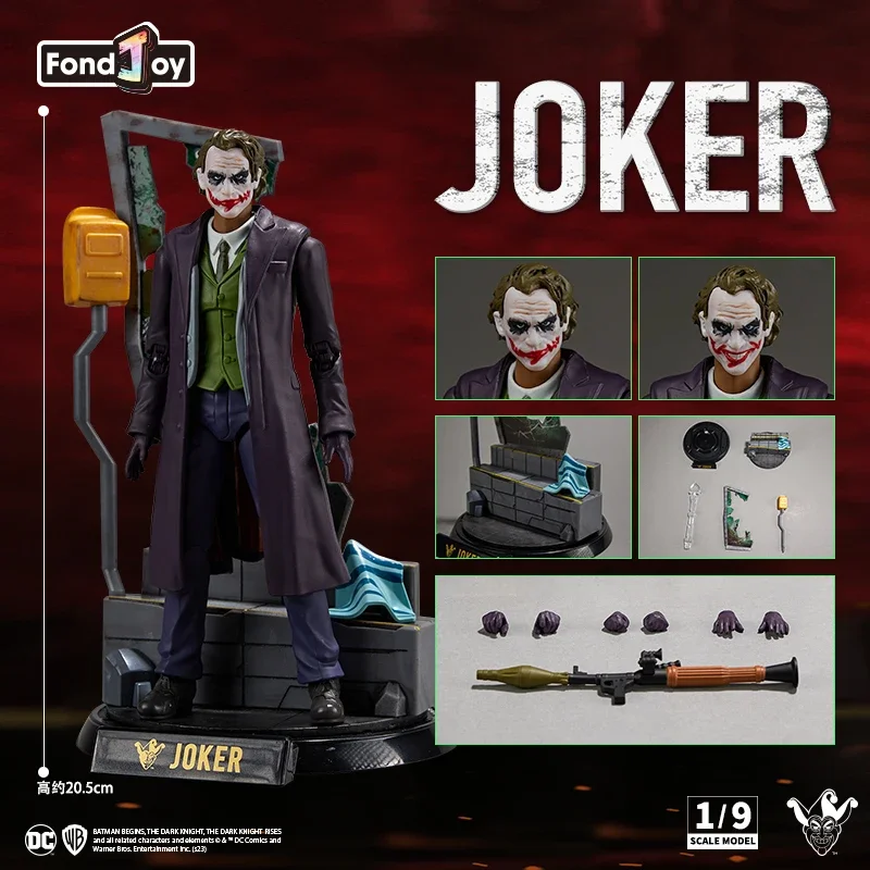 В наличии Fond Joy Подлинная фигурка постоянного тока Deluxe Edition Joker Heath Ledger модель