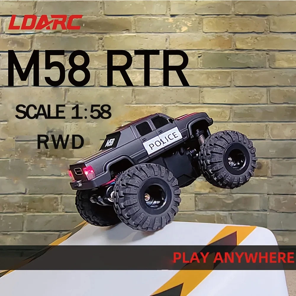 

LDARC 1/58 1:58 мини Радиоуправляемый автомобиль M58 2,4G RWD RTR монстр-Трак с дистанционным управлением Настольная Игрушечная машина для детей