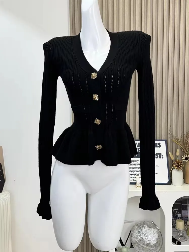 Винтажный элегантный свитер QWEEK во французском стиле женские осенне-зимние