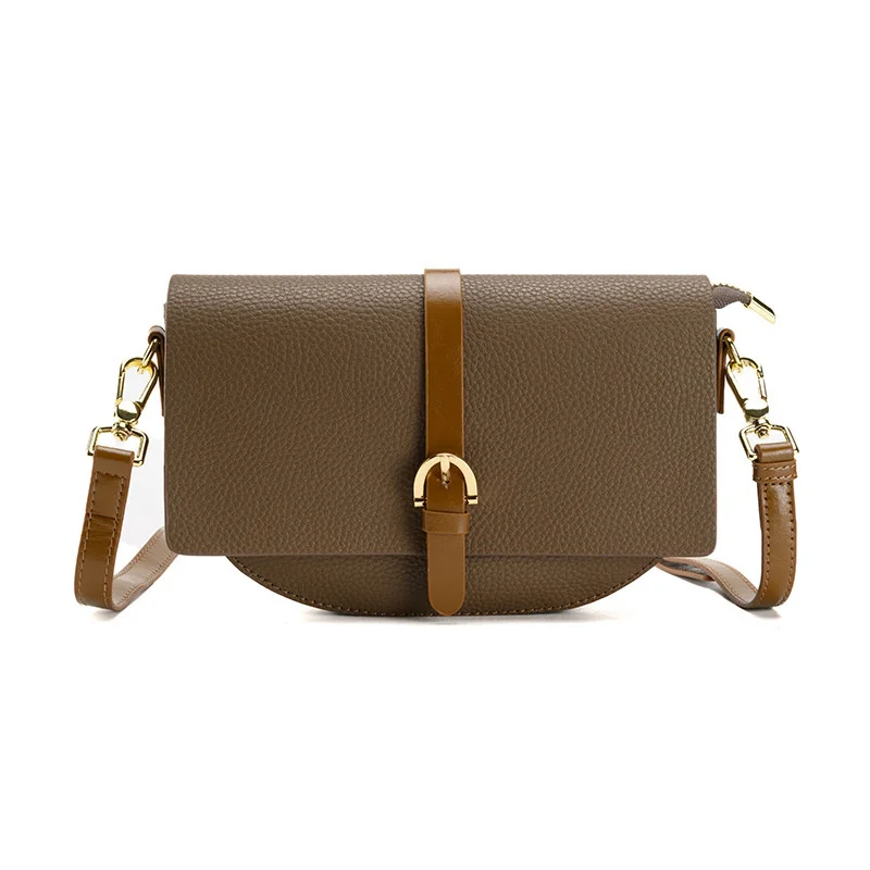 

high quality luxury brand Women's 2023 spring new shopping mall same style belt buckle fashion one shoulder messenger saddle bag