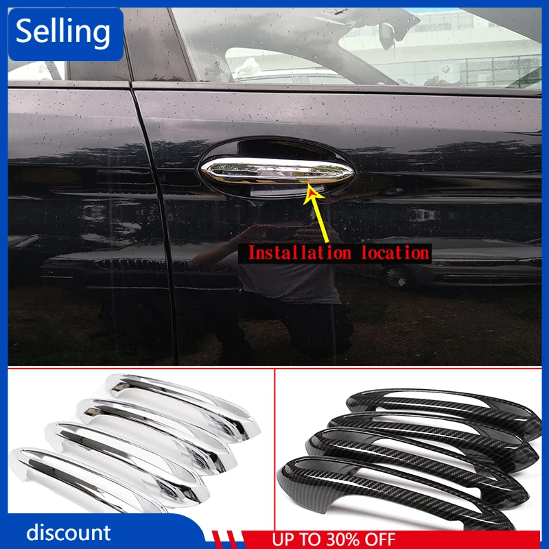 

Автомобильные аксессуары для BMW 5 серии G30 2017 2018 для BMW X4 G02 2018 4 шт. ABS хромированные/Углеродные дверные ручки аксессуары