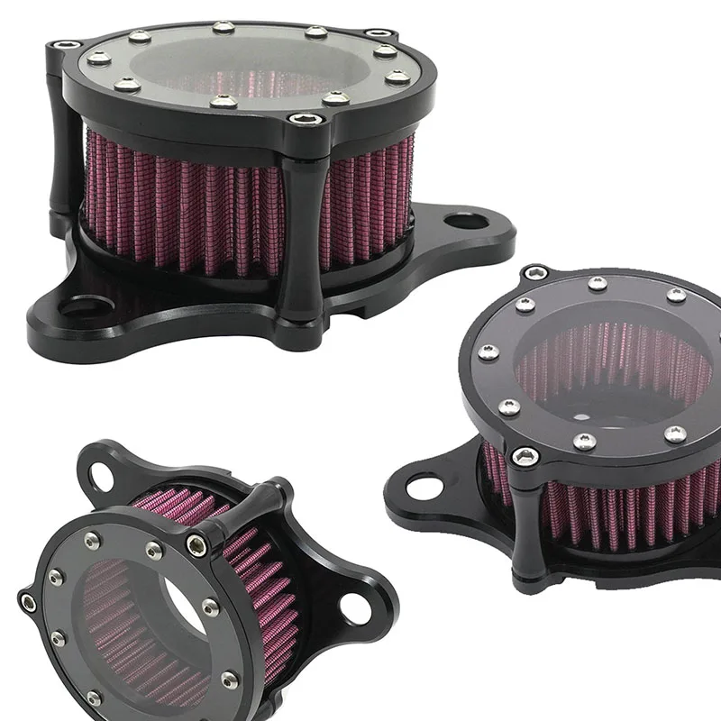 

Motorcycle Air Filter Intake Modification for Harley XL883 1200 CNC Aluminum Housing