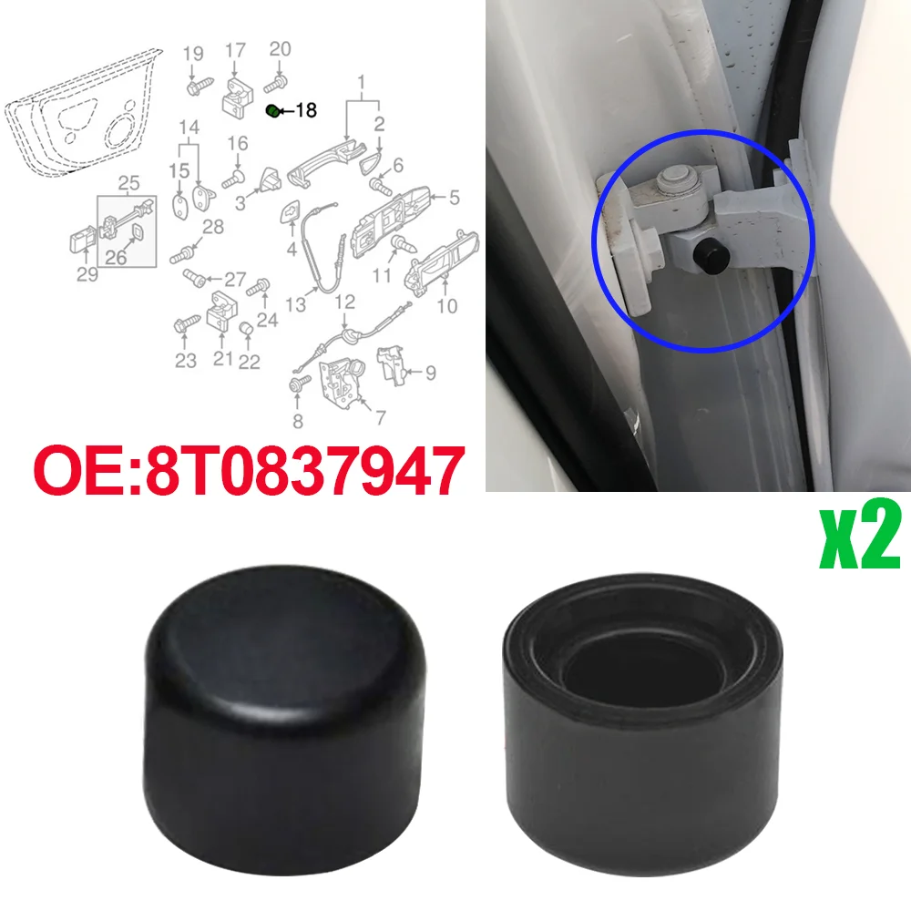 2шт 8Т 0837947   Новый для Audi A1 A3 A4 A6 Q2 Q5 Q7 R8 RS4 RS5 RS6 S3 S5 S7 TT TTS Автомобильная дверная петля Винт Крышка Нержавеющая крышка Зажим