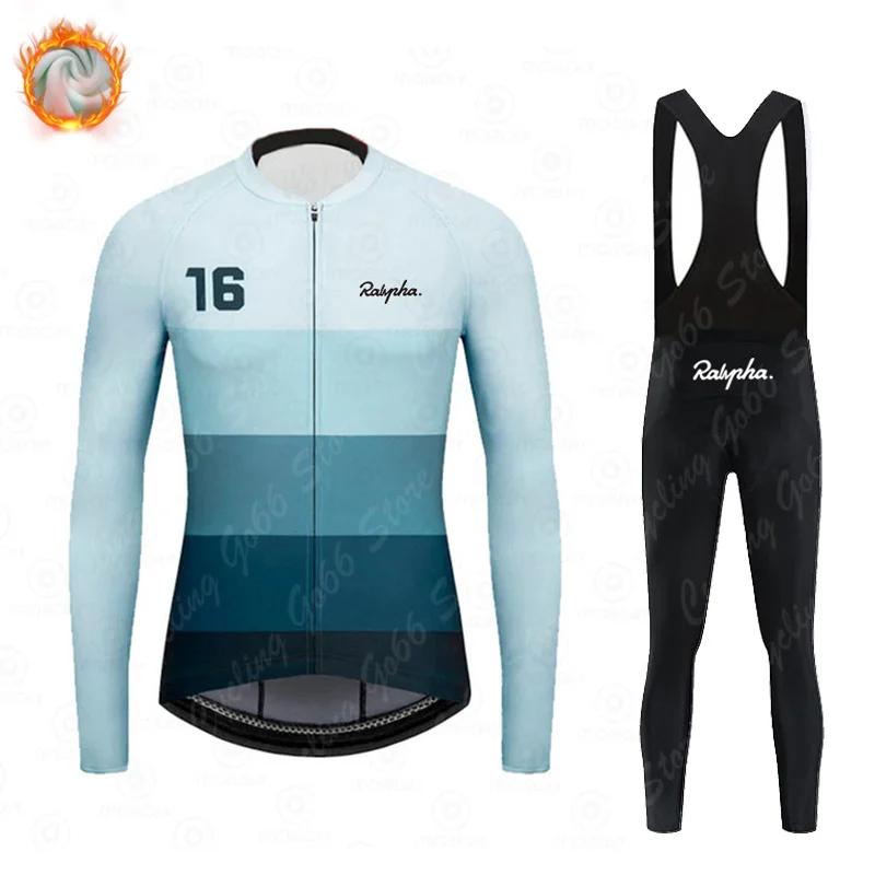

Зимний велосипедный комплект Ralvpha 2022, Мужская велосипедная одежда с длинным рукавом, теплые флисовые костюмы для горного велосипеда, Теплая мужская одежда