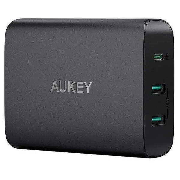Сетевое зарядное устройство Aukey 2 USB/USB-C PD цвет Черный (PA-Y12) | Компьютеры и офис