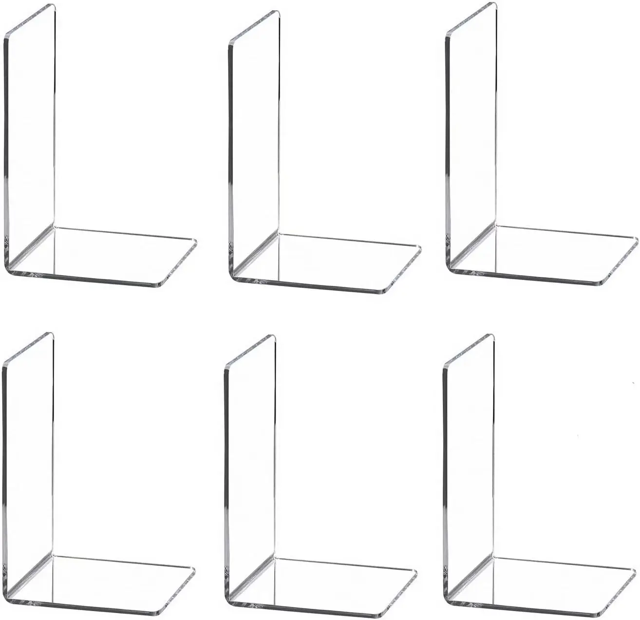 

Прозрачные акриловые подставки для книг 2-8 шт