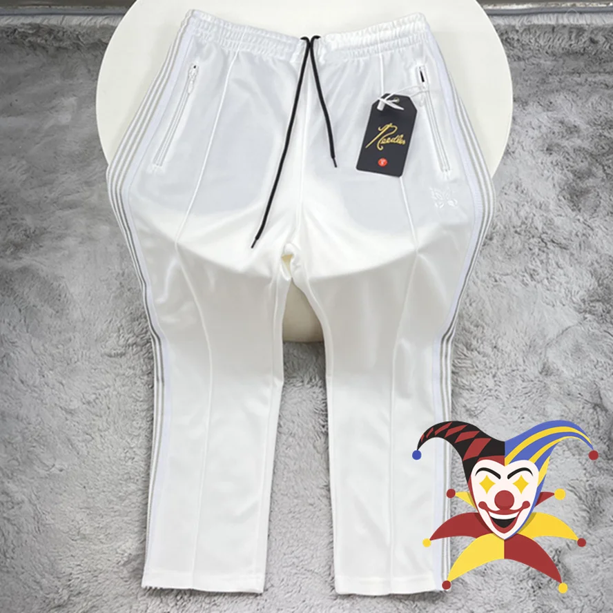 

Брюки с вышивкой «бабочка» для мужчин и женщин, тренировочные штаны в полоску, с серыми иглами, уличные