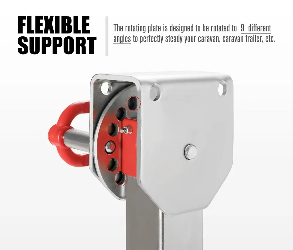 1200 фунтов 2x400-540 мм регулируемый черный стабилизатор для каравана опорные ножки