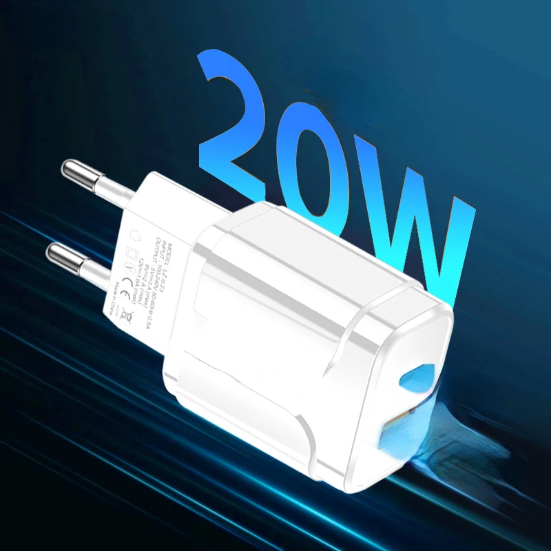

3.0 20W USB C PD Fast Charging For iPhone 12 11 Pro Max 8 AirPods iPad Type C Charger For Xiaomi 11 Samsung Phone PD Charger