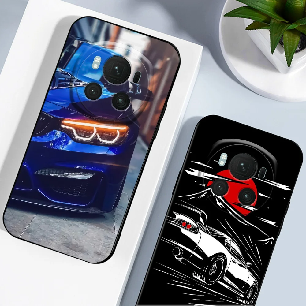 Для honor magic 6 pro чехол soft силиконовый на заднюю панель телефона черный ТПУ super cars race