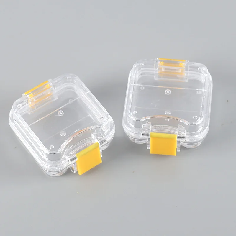 

New dental lab supply Plastic denture Tooth Box with Film High Quality Denture Storage Box Membrane Tooth Box