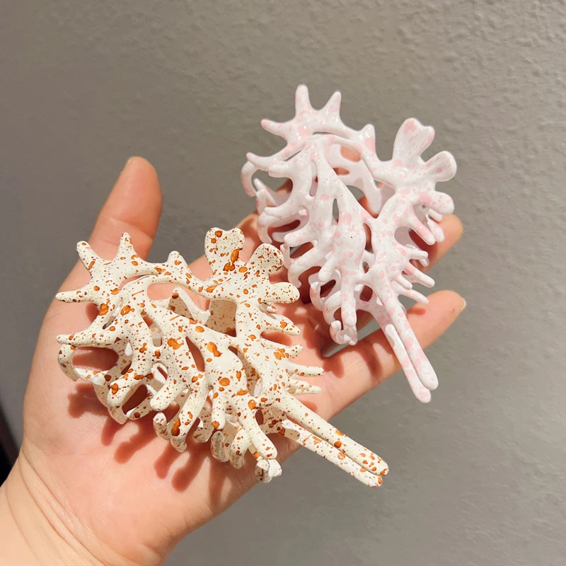 1 шт. новые заколки для волос INS аксессуары розовый синий цвет Жидкий металл