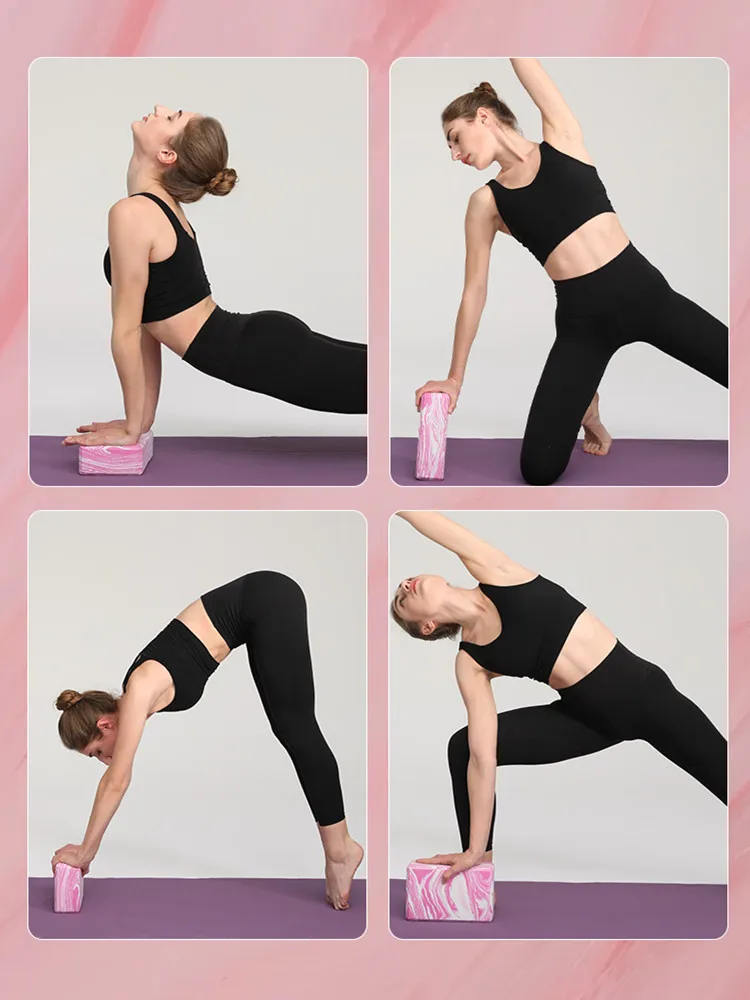Cork Wood Exercise WEDGE YOGA Fitness Stretching Balance Posture Aid Gym Pilates 