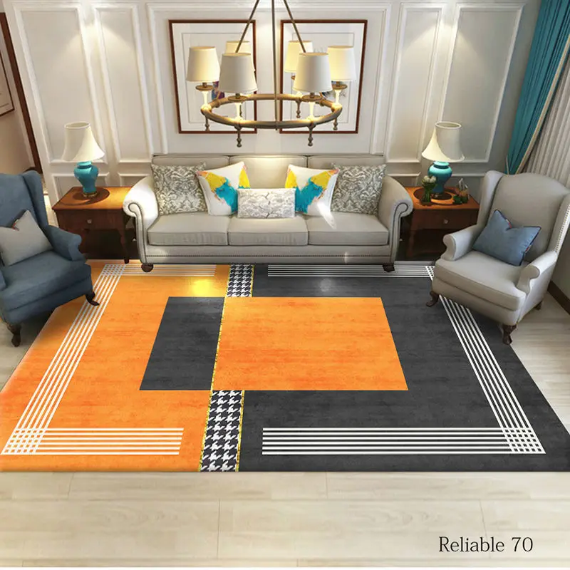 

Nordic Carpet Light Luxury Premium Living Room Home Rugs Large Area Rug Soft Non-slip Bedroom Decor Carpets Washroom Floor Mat
