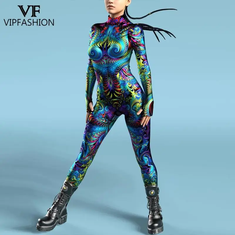 Модный костюм для косплея VIP с абстрактным рисунком женщин праздничный женский