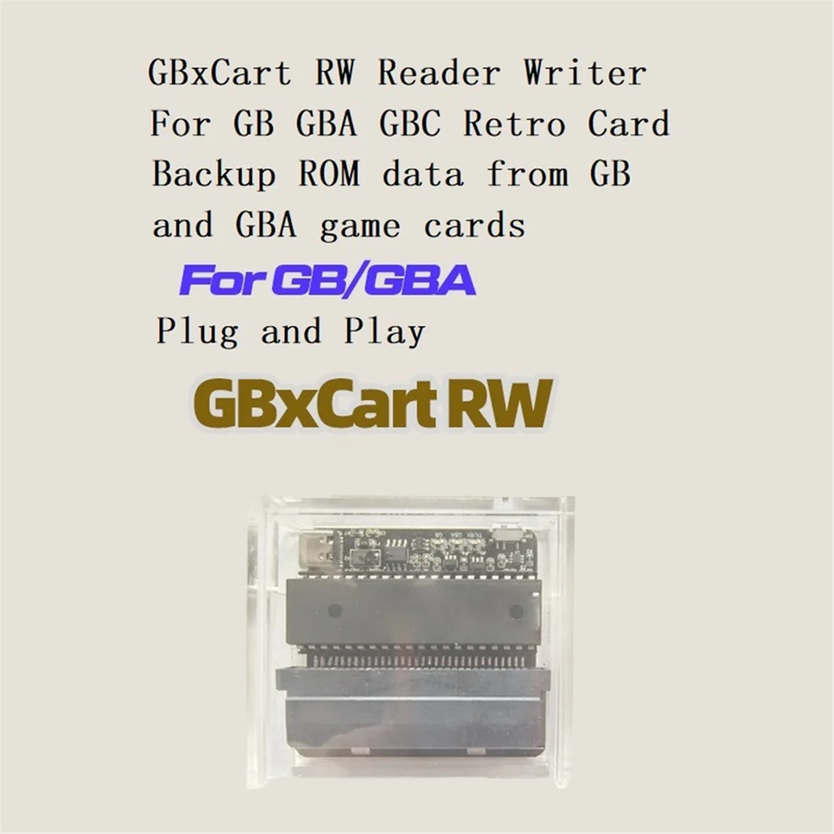 GBxCart RW ридер записывающее и проблесковое устройство для GB USB C адаптер резервного