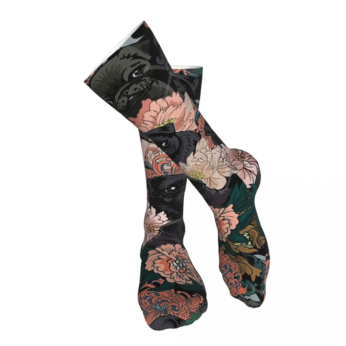 

Because Black Pug Adult Stockings Breathable Suitable For Sports Sports Stockings Customised Patterns