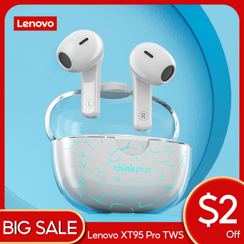 Bluetooth-наушники Lenovo XT95 Pro водонепроницаемые с микрофоном |