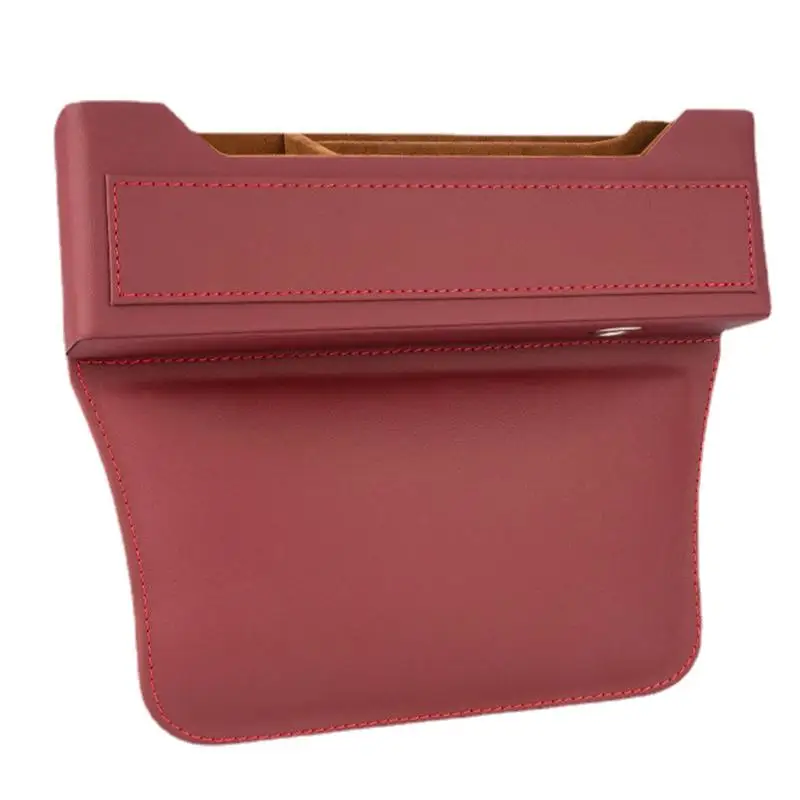 

Car Seats Side Drop Organizer PU Leather Auto Seats Side & Console Side Pocket Seats Catcher Holders Storage Caddy For Phones Ke