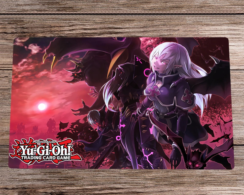 

YuGiOh Anime Playmat Vampires CCG TCG Mat Anime Trading Card Game Mat & Free Bag Anti-slip Rubber Desk Mat Pad Mousepad 60x35cm