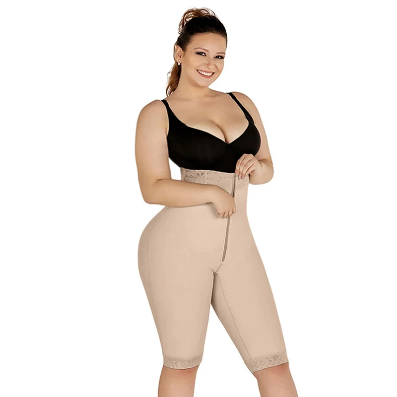 Bbl Faja Skims Shapewear Women Butt Lifter Double Compression High-waisted Shorts Knee Short and Lift Buttoks Postpartum Girdles