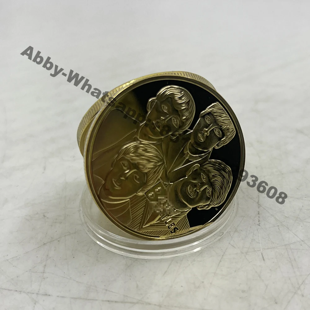 

England famous band souvenir gold plated coin Rock conner singer commemorative metal coin UK singer medal badge for collection