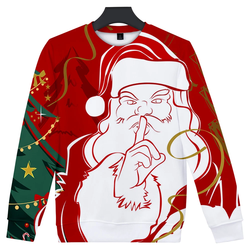 

Harajuku Popular Merry Christmas 3D print Round Neck Sweatshirts Men/Women Comfortable Adult/Child Round Neck Sweatshirts
