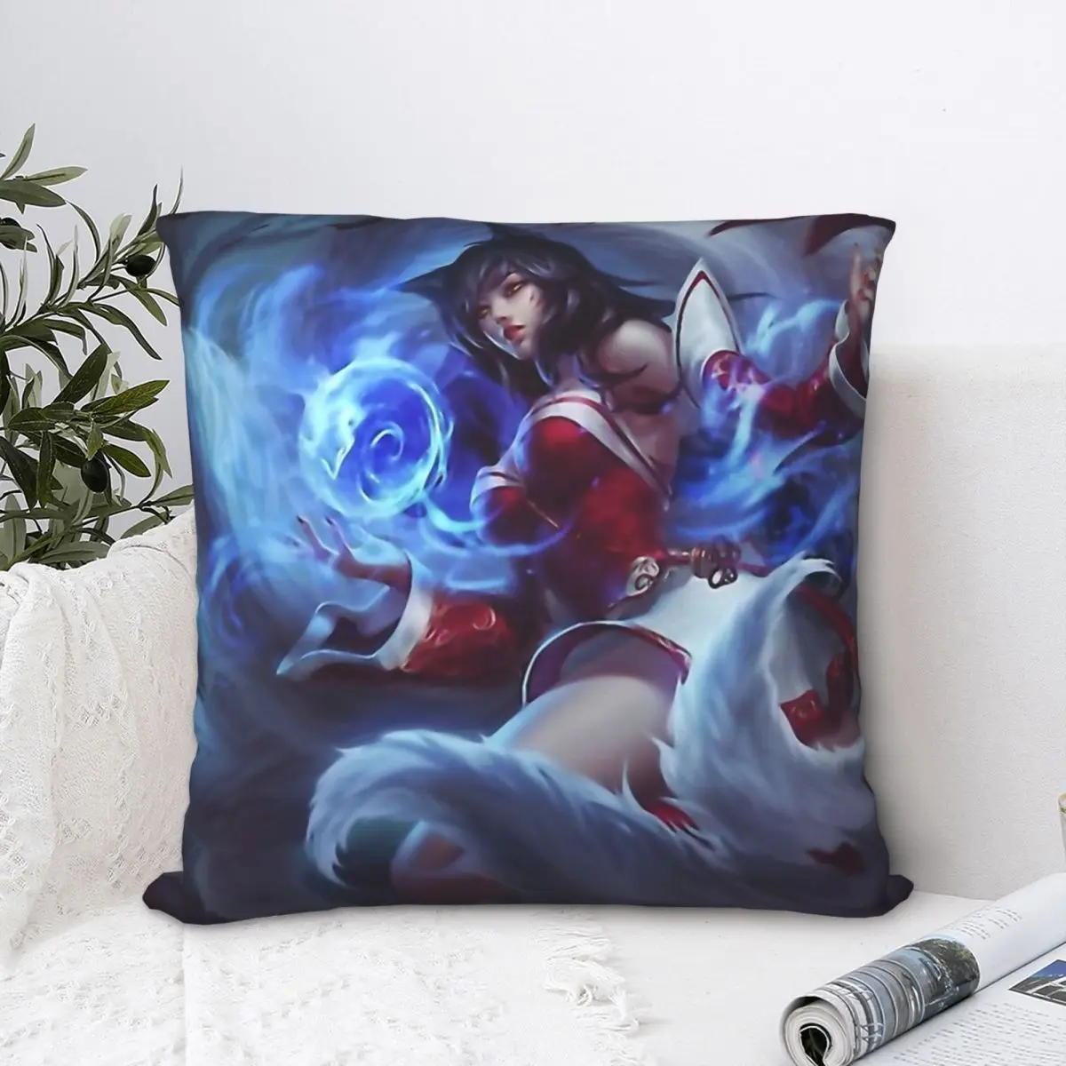 

Ahri Cojines League Of Legends Game Throw Pillow Case Cushion Covers Home Sofa Chair Decorative Backpack