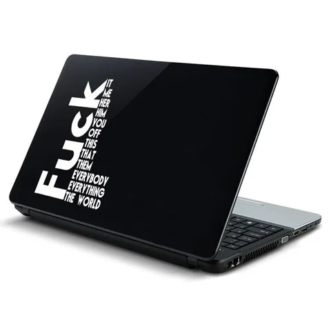 Виниловая наклейка с забавной цитатой для ноутбука Macbook 13 14 Pro 16 Air Retina 15 дюймов Mac Cover Skin iPad Декоративный декор для ноутбука