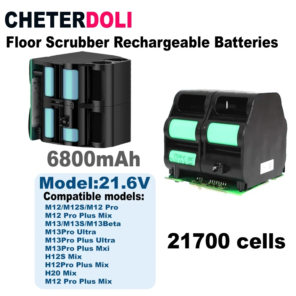 Фото CHETERDOLI 100% оригинальная литий-ионная аккумуляторная батарея емкостью 6800 мАч 21700 для пылесоса серии Dreame H11, M12, H12, M13 №4