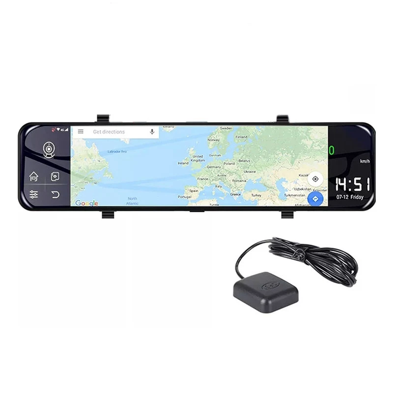 

12 Inch Car Rearview Mirror Auto Recorder Android 8.1 Rear View Mirror Car Dvr 2GB+32GB Night Vision Mirror Dvr Dash Cam