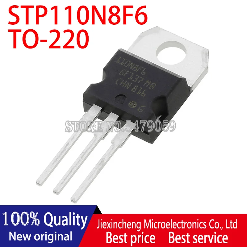 

10 шт. STP110N8F6 110N8F6 TO-220 110A 80V MOSFET 100% Новый оригинальный