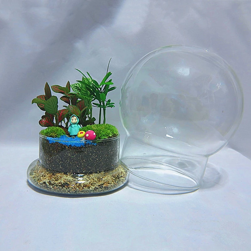 Диаметр = 15 см средний размер искусственная ваза домашний декор прозрачная