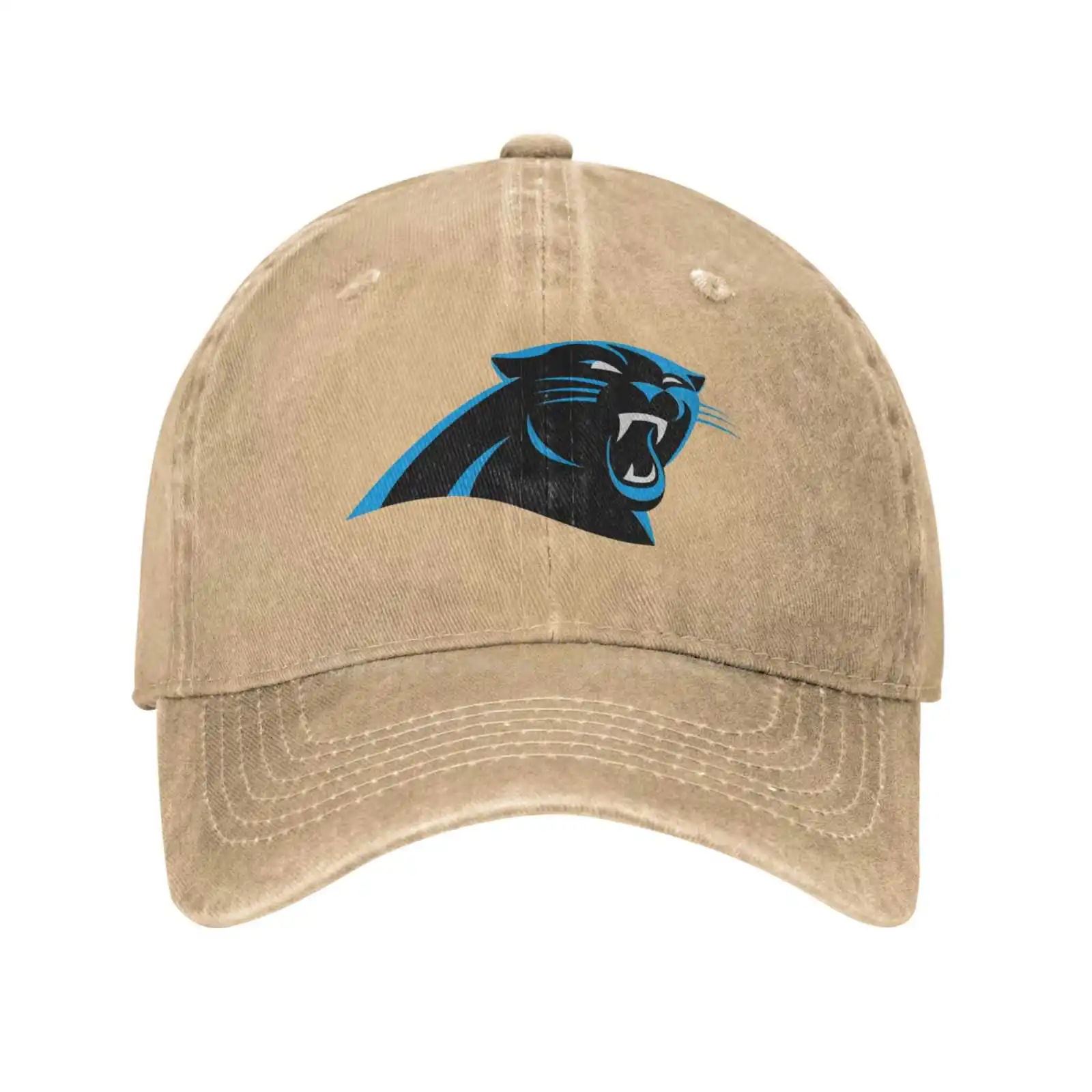 

Carolina Panthers Logo Print Graphic Casual Denim cap Knitted hat Baseball cap