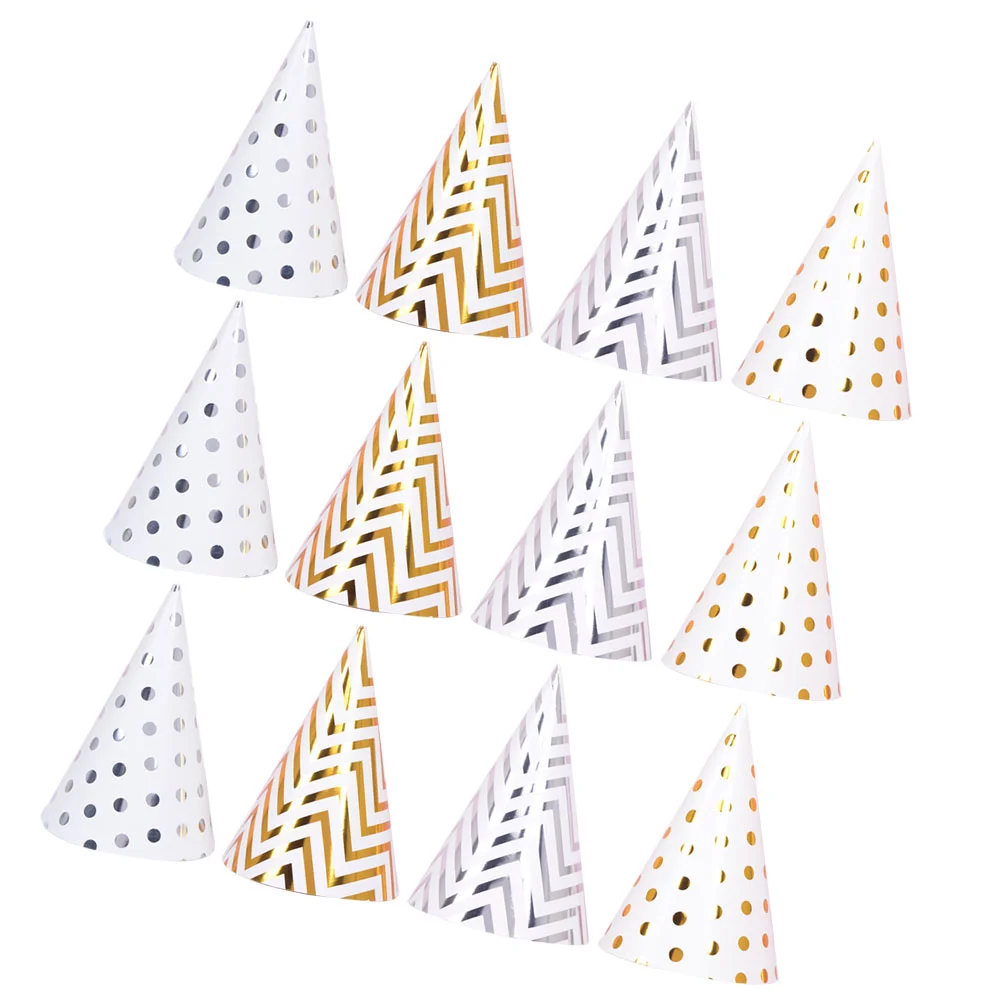 

20 Pcs Makeup Costume Props Birthday Hat Child Hats Kids New Year Eve Party Tiara Paper