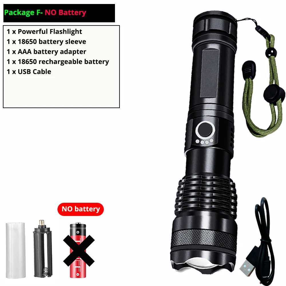 

TRLIFE Тактический светодиодный фонарь XHP50 черный