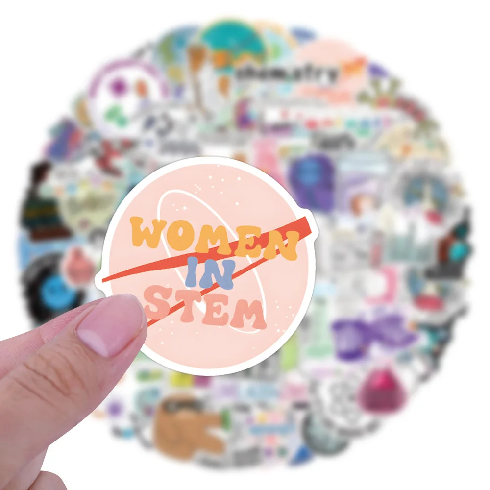 Наклейки на тему биологии 10/30/50/110 шт