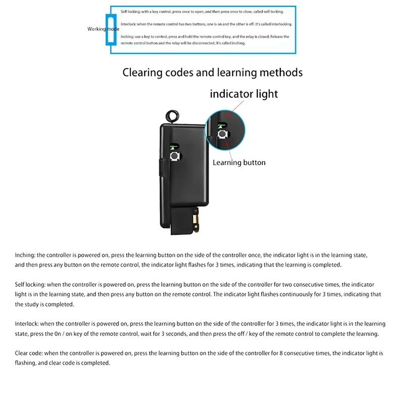 Пульт дистанционного управления для водяного насоса 433 МГц 220 В 30 А