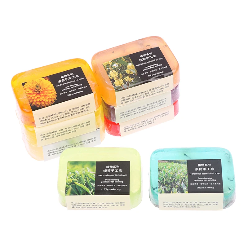 

1 шт. натуральное мыло ручной работы, мыло, чай, искусственное Лавандовое Мыло, розовое лимон, лаванда, османтус, мыло