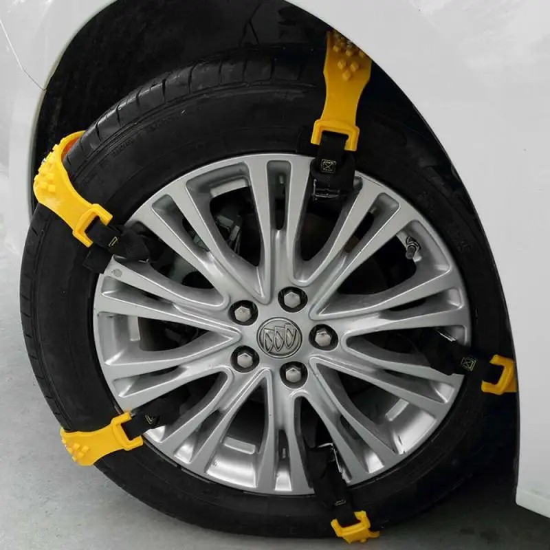 

5PCS Car Tire Snow Chains Winter Snow Tire Chains Mud Tyre Anti-Skid Belts Outdoor Emergency Driving Belts Chain On Wheels
