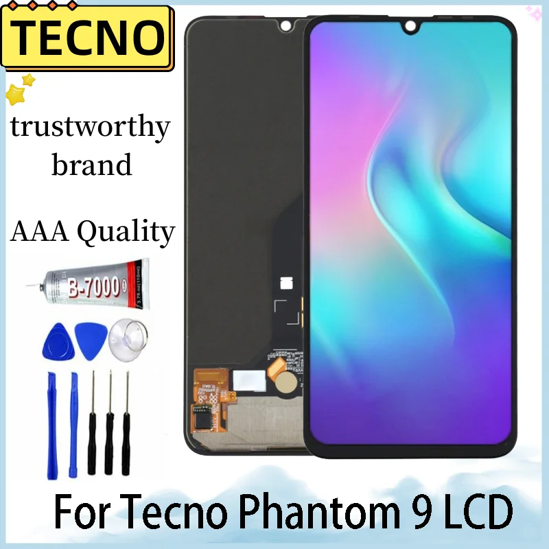 ЖК-дисплей incell Phantom 9 для Tecno Phantom9 AB7, ЖК-дисплей, сенсорный экран в сборе, панель с дигитайзером, замена ЖК-дисплей incell Phantom 9 для Tecno Phantom9 AB7, ЖК-дисплей, сенсорный экран в сборе, панель с дигитайзером, замена