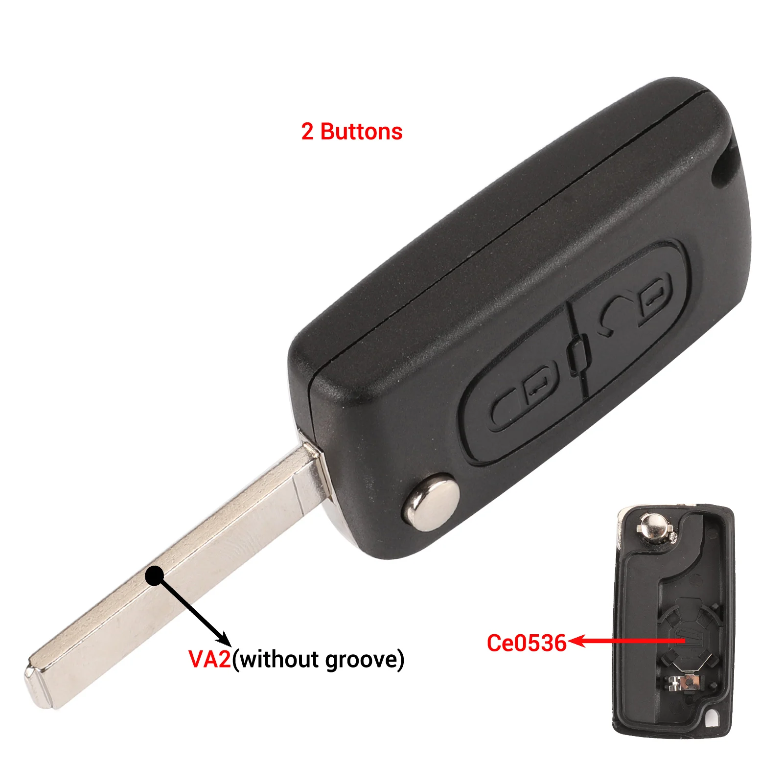 

Jingyuqin 2/3 кнопки для Peugeot 207 307 308 407 607 807 для Citroen C2 C3 C4 C5 C6 Чехол с автоматическим дистанционным управлением Va2/Hu83 CE0523 CE0536