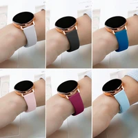 20mm22mm silicone strap for samsung galaxy watch 346mm42mmactive 2 40 correa gear s3 bracelet huawei watch gt 22epro band