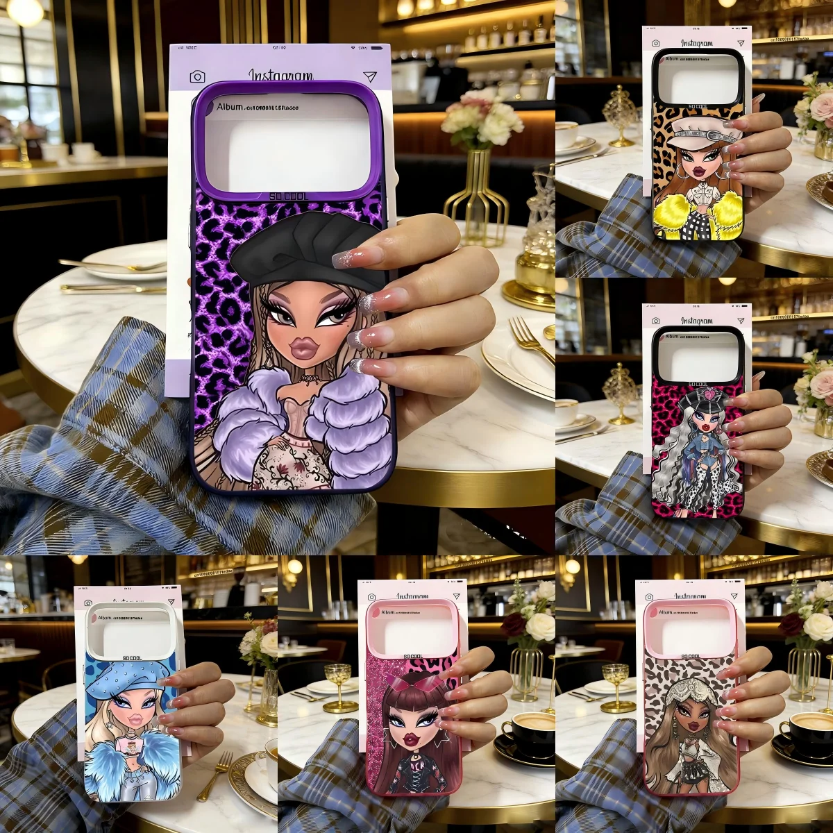 Фото Чехол для телефона Lovely Doll B-Bratzs для iPhone 17, 17e, 16e, 16, 15, 14, 13, 12, 11 mini, Pro Max, X, XR, XSMAX, 8, 7, Air Plus, матовый, противоударный №1
